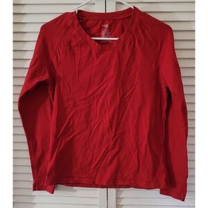 Red Fitted Athletic Long Sleeve Top by Danskin Now – Size 10